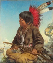 Garçon indien à Fort Snelling, 1862